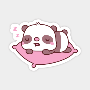 Cute Little Sleeping Panda Bear Magnet