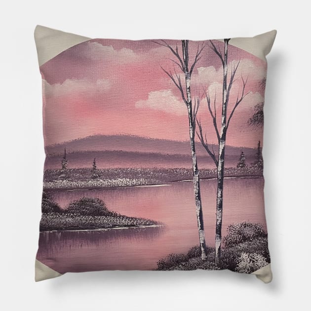 Icy Lake Pillow by J&S mason