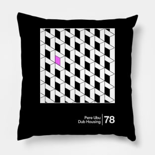 Pere Ubu / Minimalist Graphic Design Fan Artwork Pillow