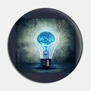 lightbulb brain Pin