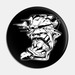 Graffiti Face Pin