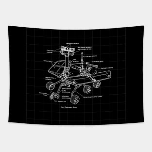 Mars Exploration Rover Diagram Tapestry