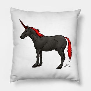 Dark Unicorn Pillow