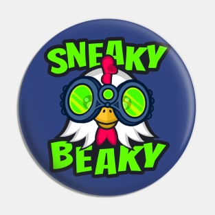 Sneaky Beaky Chicken Pin