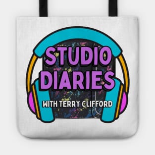 Studio Diaries Podcast with Retro Folder and Headphones Tote