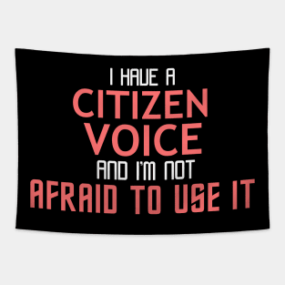 Citizen Voice Cool Typography Job Design Tapestry