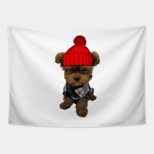 Puppy with attitude Tapestry