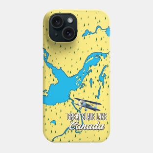 Great Slave Lake map Phone Case