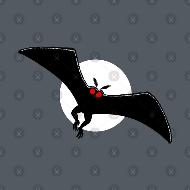 Moonlight Mothman by odditystew