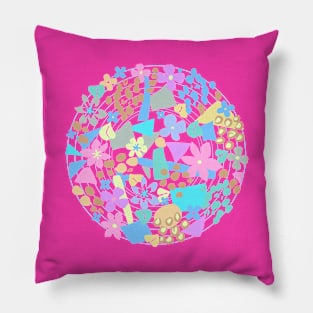 Flowers and shapes Pillow