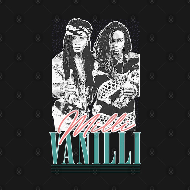 Milli Vanilli  /\/\\/  Vintage Style 90s Aesthetic Design by DankFutura