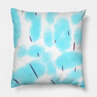 Blue flower watercolor art design Pillow