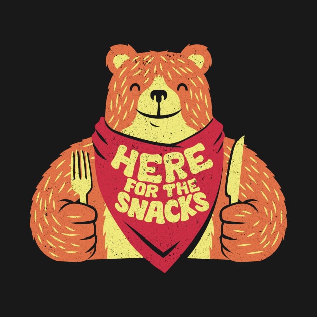 I'm Here For The Snacks Bear by Tobe Fonseca by Tobe_Fonseca