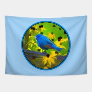 Indigo Bunting Tapestry