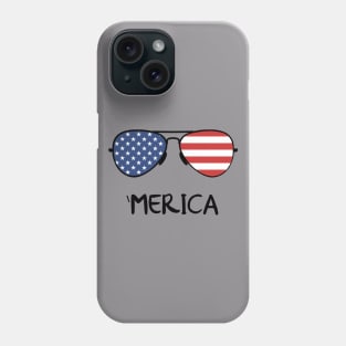 Merica, 4th Of July, America, Patriotic, Americana, Land That I Love Phone Case