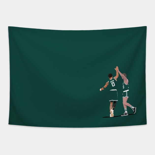 Celtics Past and Present Tapestry by dbl_drbbl