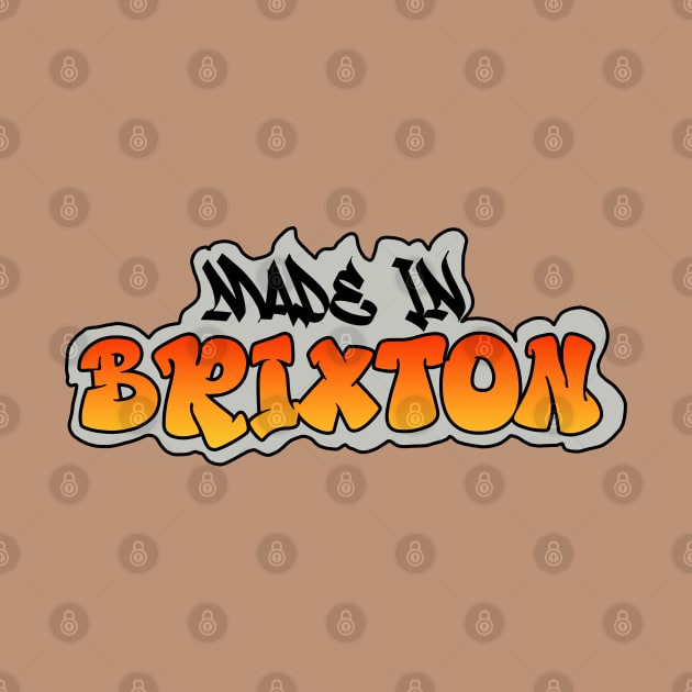 Made in Brixton I Garffiti I Neon Colors I Orange by EverYouNique