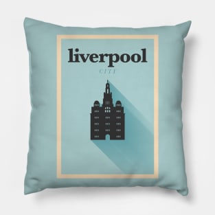 Liverpool Poster Design Pillow