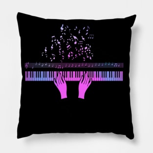 Musician Pianist Music Notes Piano Girl Instrumental Musical Musician Pillow