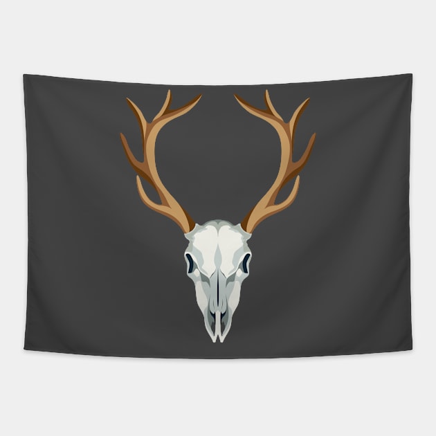 Deer's skull Tapestry by AtelierNab