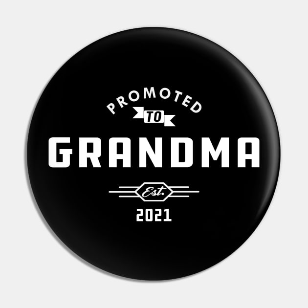 New Grandma - Promoted to grandma est. 2021 Pin by KC Happy Shop