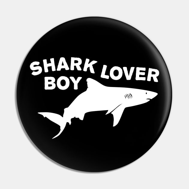 Shark lover boy Pin by TMBTM