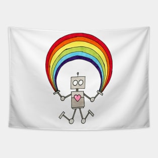 Pride Bot - Only Front Print Tapestry