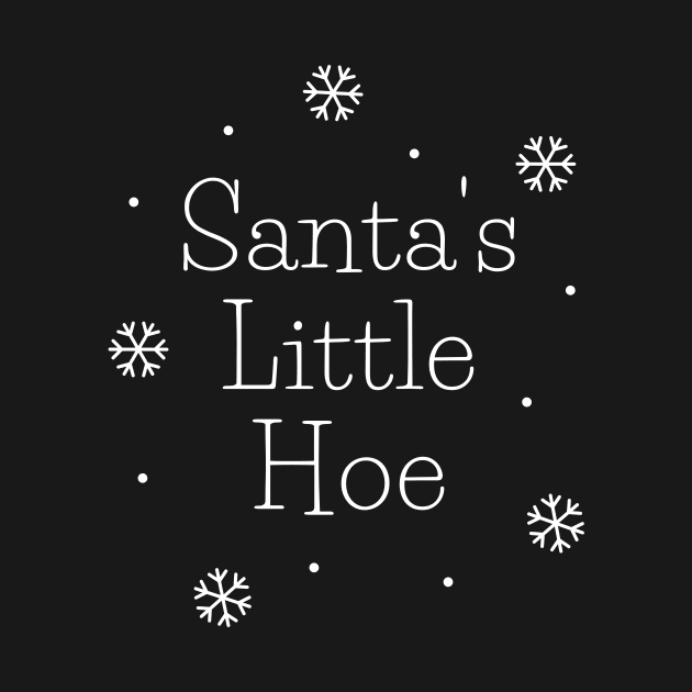 Santa's Little Hoe Funny Christmas by Novelty-art