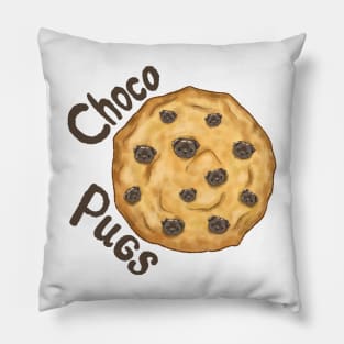 chocolate pug cookies Pillow