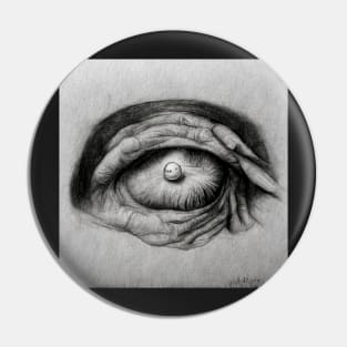 Hand Drawn Eye Pin