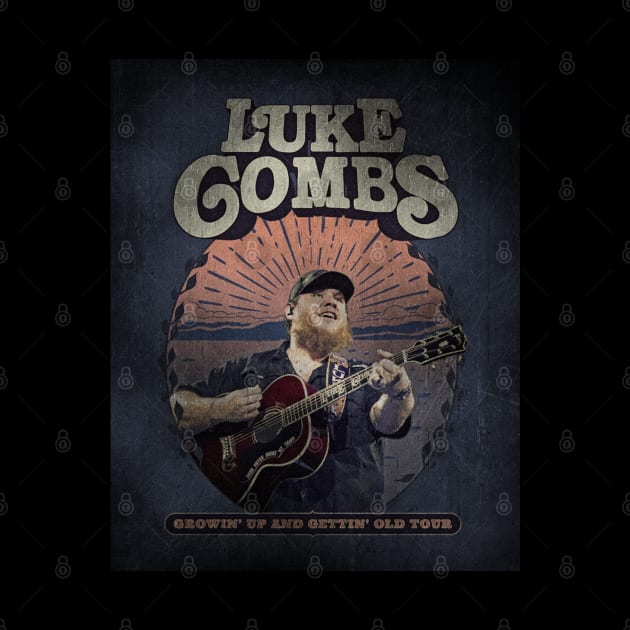 Vintage Luke Combs by Ihkwan Art