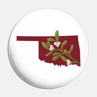 Oklahoma Mistletoe Pin