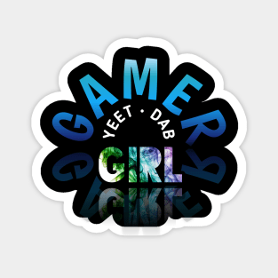 Yeet Dab Girl - Gaming Gamer Abstract - Video Game Lover - Graphic Magnet