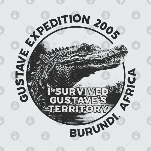 the killer crocodile Expedition 2005 in Burundi, East Africa T-Shirt by stuff101