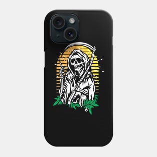 Grim Reaper with leaf Phone Case