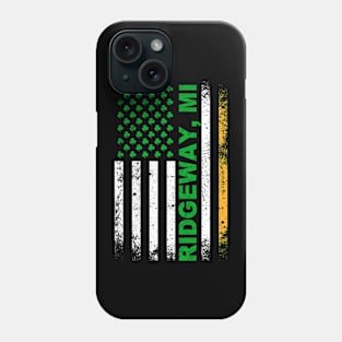 Irish American Flag RIDGEWAY, MI Phone Case