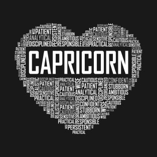 Capricorn Zodiac Heart T-Shirt