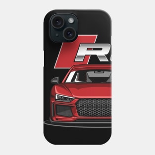 R8 V10 Performance (Misano Red) Phone Case