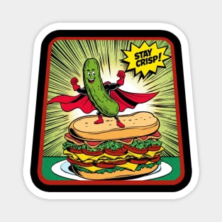 Pickle Power Stay Crisp Magnet