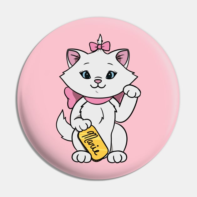 Lucky Cat Marie Pin by leiacat