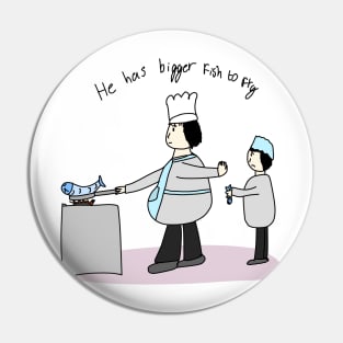 Idioms He has bigger fish to fry fun illustrated idiom Pin