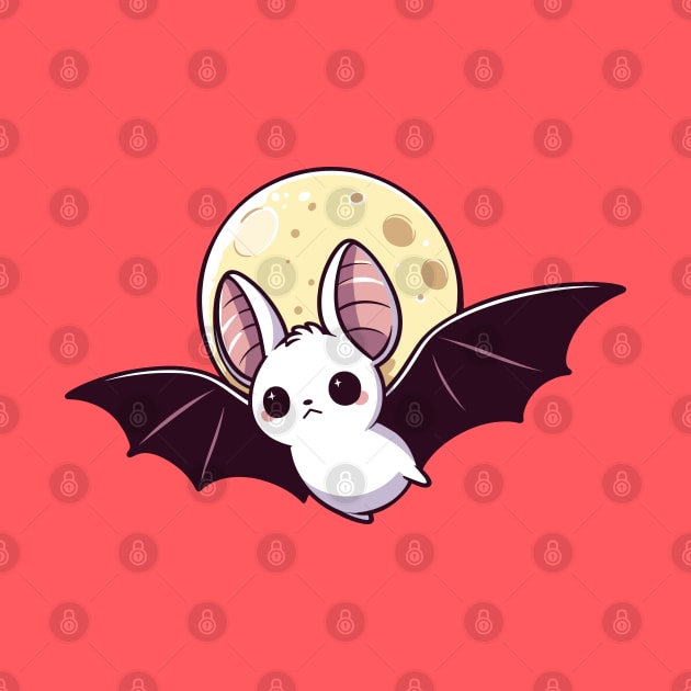 white bat simplified by hunnydoll