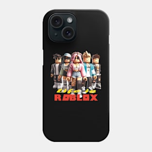 Life Is Roblox White Version Phone Case