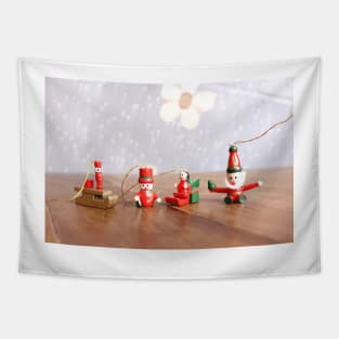 Four Christmas figurines Tapestry