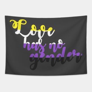 Love has no gender non-binary flag Tapestry