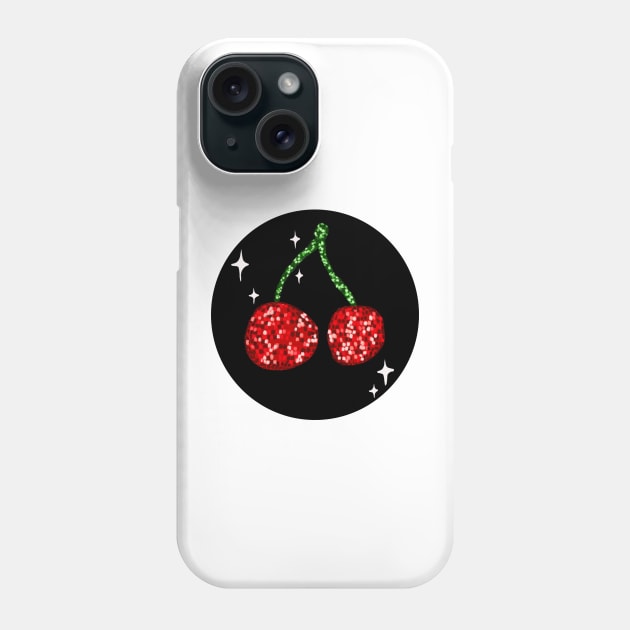 Disco ball cherries Phone Case by hgrasel
