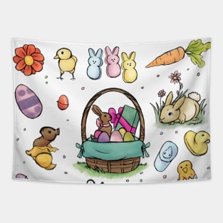 Happy Easter Art Tapestry