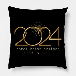 2024 Total Solar Eclipse Pillow