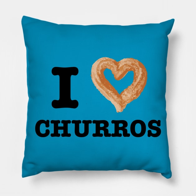 I Love Churros - Churro Pillow by fromherotozero