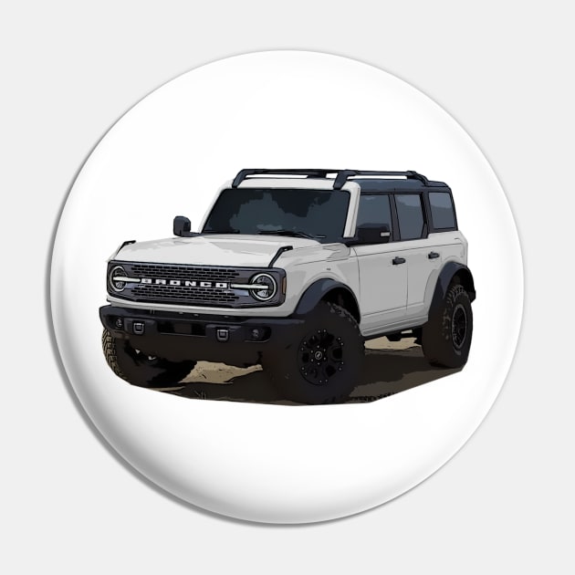 2021 Ford Bronco 4 Door Oxford White Pin by Woreth